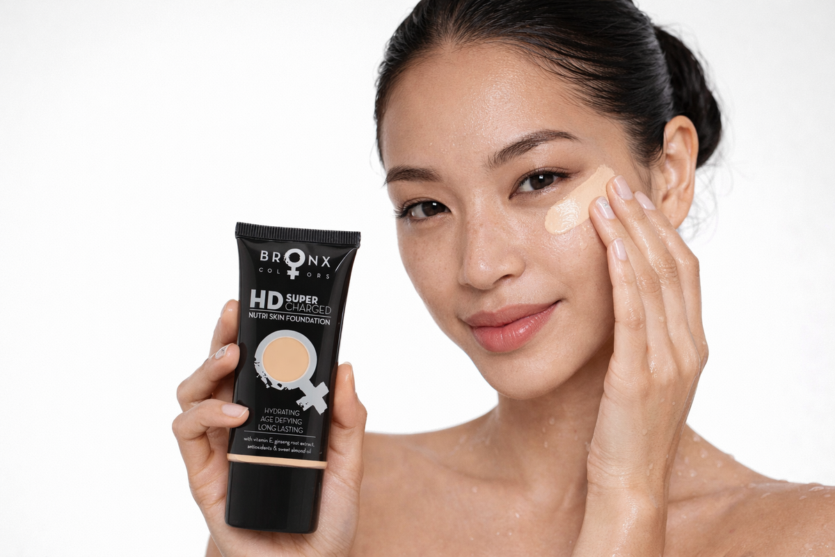 Bronx Colors Foundation Guide: Get Radiant Glow + Hydration with BRONX COLORS HD Super Charged Nutri Skin Foundation